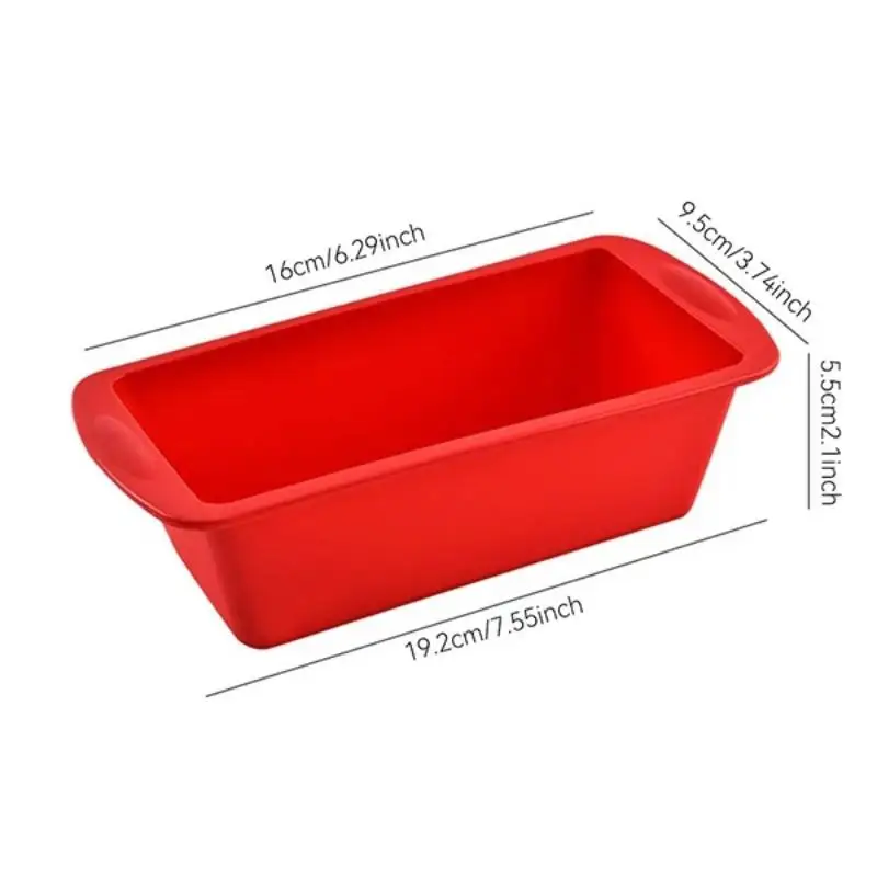 1/4Pcs Household Rectangular Silicone Mold Candy Toast Mould Easter Bread DIY Kitchen Supplies Cake Bakeware Pan Baking Tools - view 6
