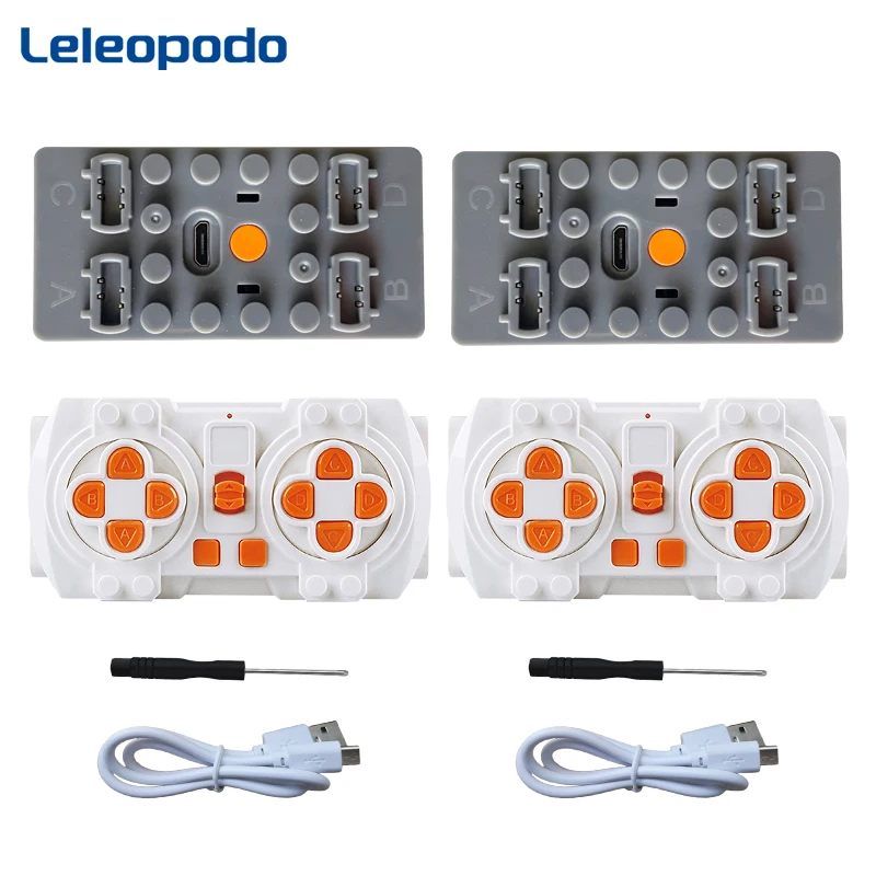 Charging Powered Module 8 Channel APP Linear Motor Remote Control for Power Functions Car Truck Toys Building Block Accessories