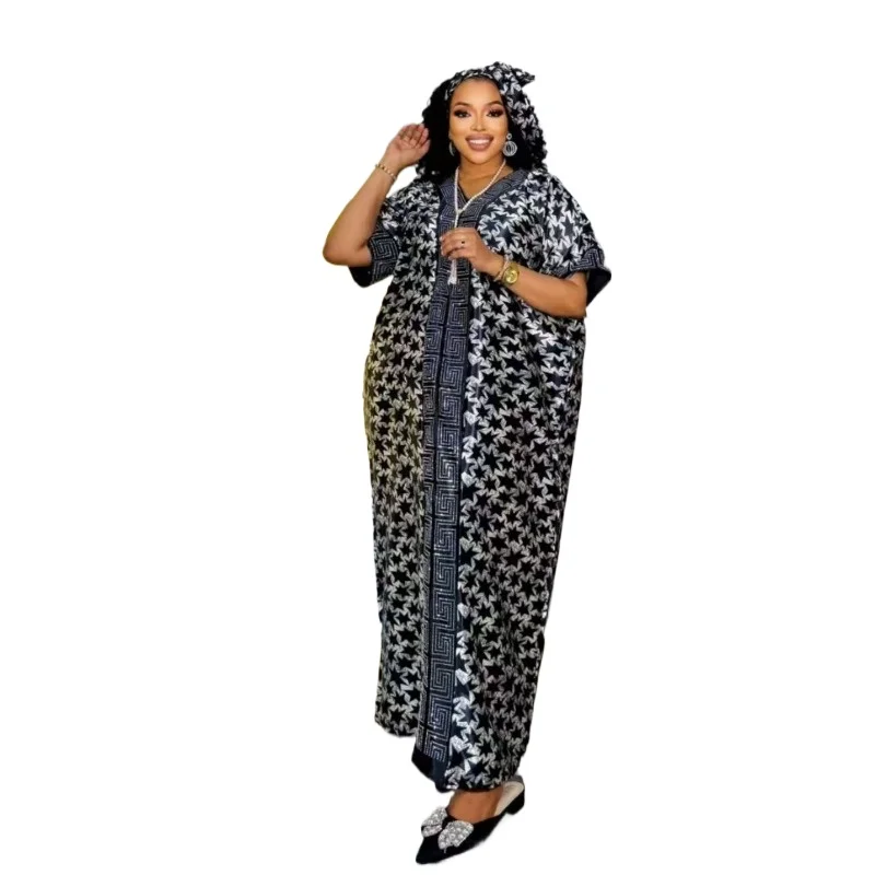 

Abayas For Women Dubai African Muslim Fashion Dress Caftan Marocain Evening Party Dresses Brocade Boubou Robe Djellaba Femme