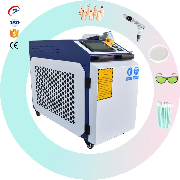 ZHONGCAN Draagbare Laser Reinigingsmachine Apparatuur Roest Verwijdering metaaloxide Cleaner Handheld 1000W 1500W 2000W 3000W