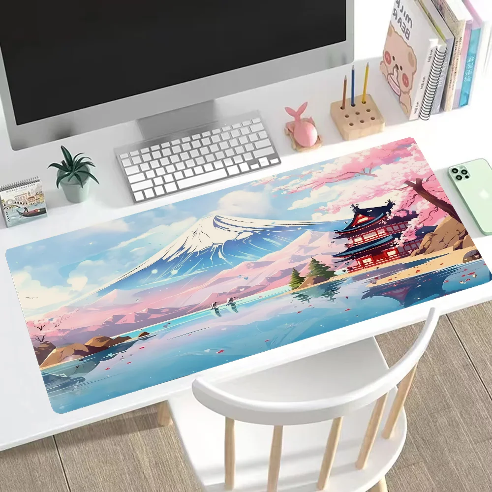 Sakura Pad Mouse Ped Pc Gamer Gaming Laptop Table Pads Computer Mat Deskmat Mausepad Mousepad Mats Accessories Keyboard Cabinet