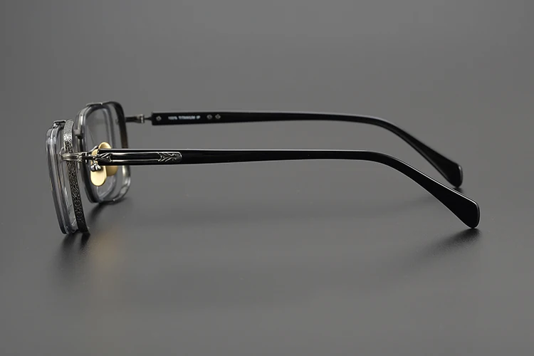 Titan Schildkröte Lesebrille Männlich Handgemachte Schmale Brillen Rahmen Anti Blaues Licht Gläser +1,0 1,5 1,75 2,0 – Detail 21