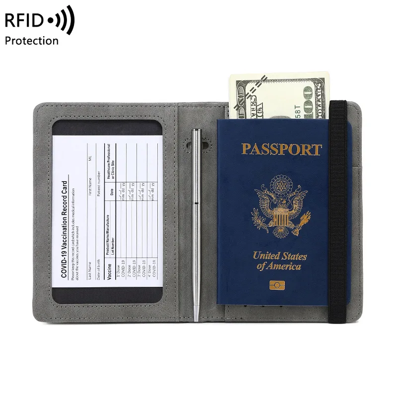 Passport holder wallets travel passport bag protective sleeve multifunctional card holder wallet passport holder