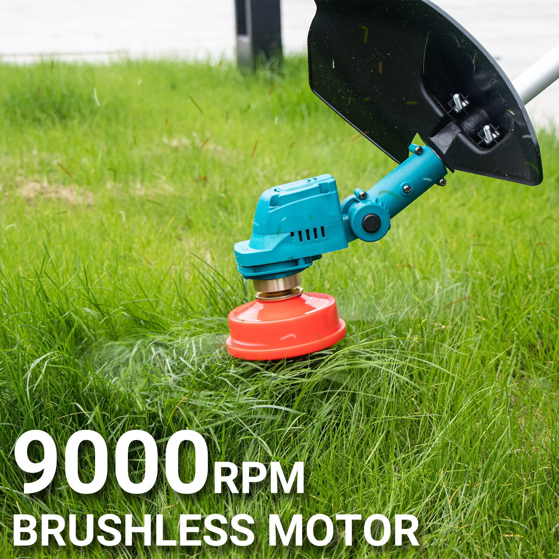 SCIMAKER Brushless Electric Lawn Mower 28000RPM Cordless Grass Trimmer Length Adjustable Cutter Garden Tools Can use Makita 18V