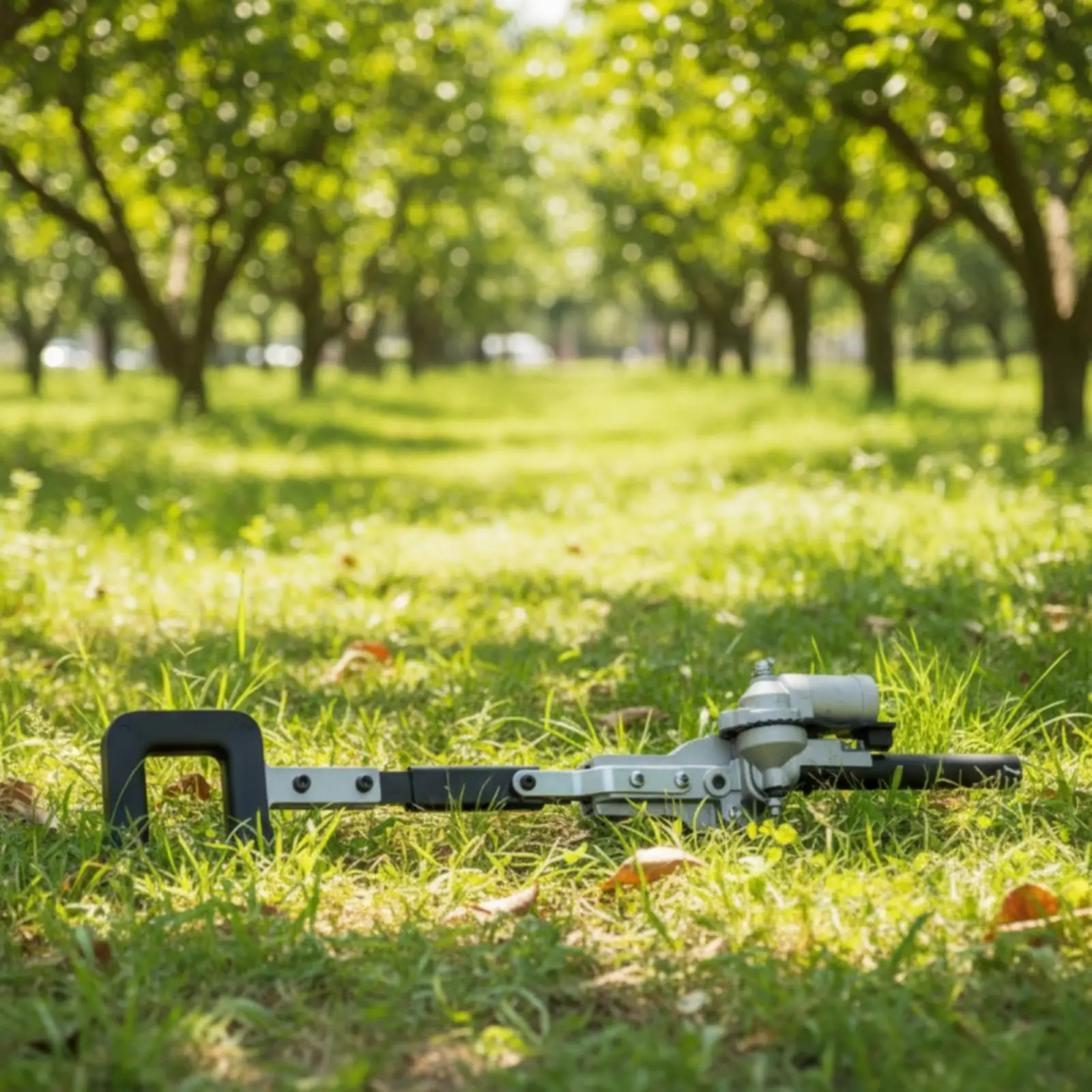 Fruit Shaker Attachment for Tree Harvesting with Gear Case and