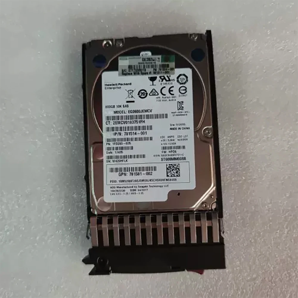 781514 -001 581311 -001 HDD 600G SAS 2.5'' 10K ST600MM0088 สําหรับ HP