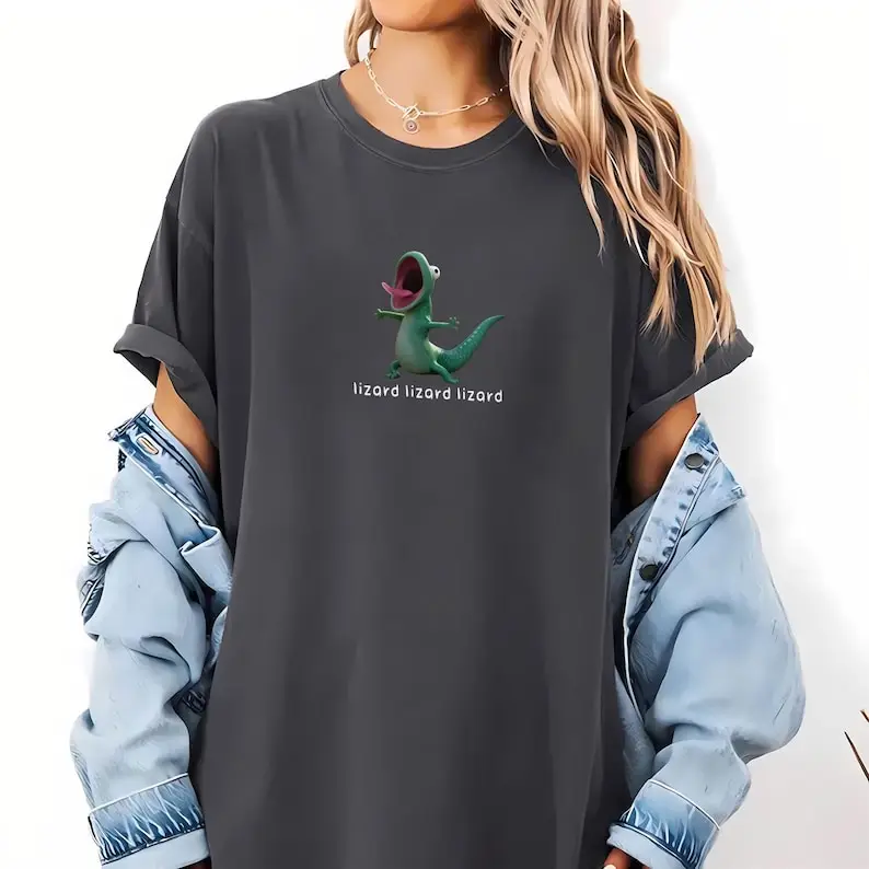 Funny Lizard Meme Wash Shirt Hoppers T-Shirt