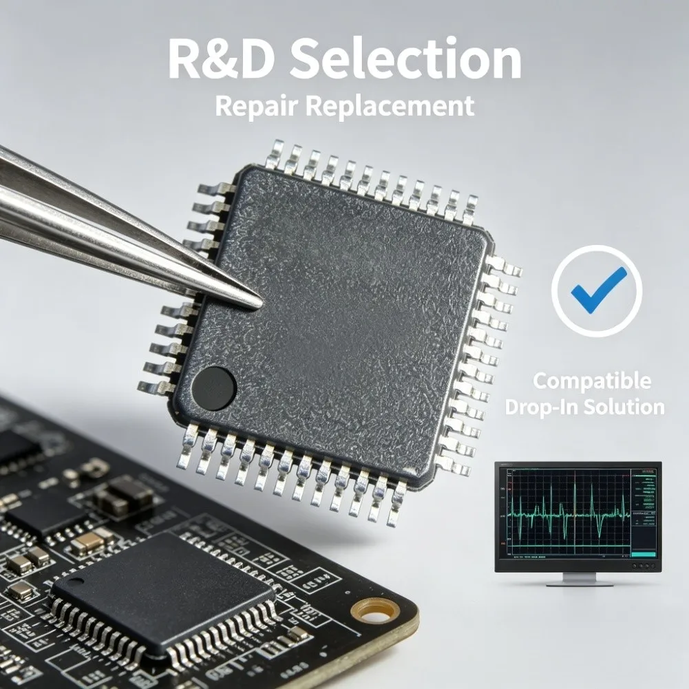 AU6805 QFP48 Resolver-to-Digital Decoder IC, 3.3 V Automotive Grade, High Accuracy Angle Conversion For Motor Control
