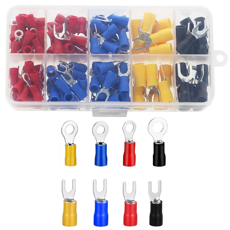 Wire Connector Kit Male Female Insulated Terminals Cold Crimp Terminals Assorted Crimp Terminals Spade Butt Connector