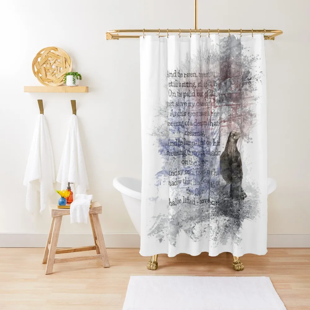 

Edgar Allan Poe Poem The Raven Shower Curtain Shower Sets For Bathroom Curtain