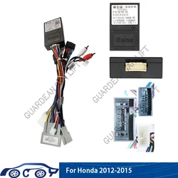 Android 16pin MP5 Player Wiring Harness Power Cable Adapter Radio Crod  with Canbus Box For Honda Civic CRV2012-2015