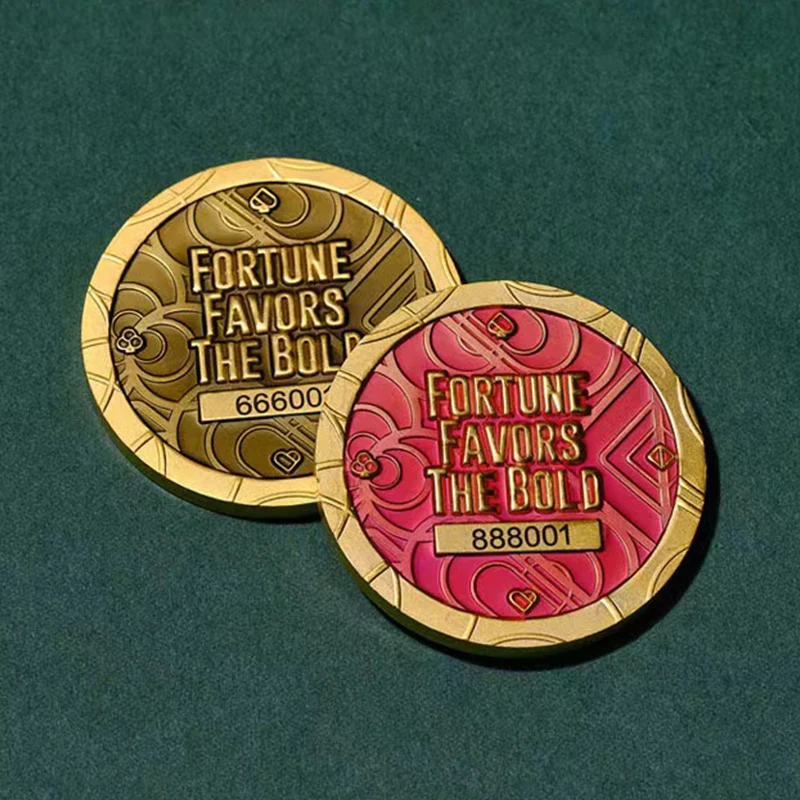 

Novelty Metal Casino Poker Chips Metal Card Press With Good Luck Poker Card Press Decision Souvenir Coin Entertainment