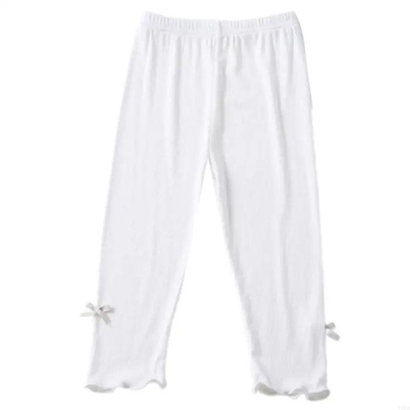 Y88D Comfortable Baby Tights Breatahble Bowknot Detail Leggings for Outdoor Activity