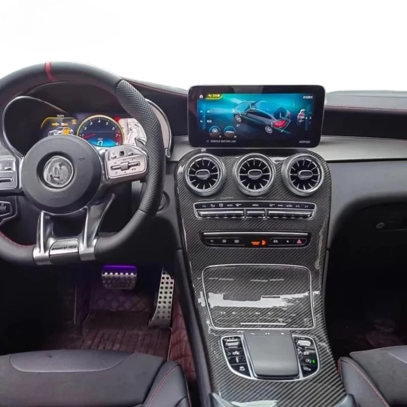 

High Quality Car Interior Suitable for C-Class W205 Carbon Fiber Center Console