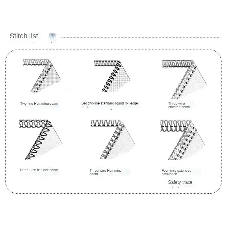 14 hd854 macchina da cucire tagliacuci per uso domestico 2/3/4 macchina da cucire tagliacuci filo 220V con aggraffatrice per cucire tagliacuci