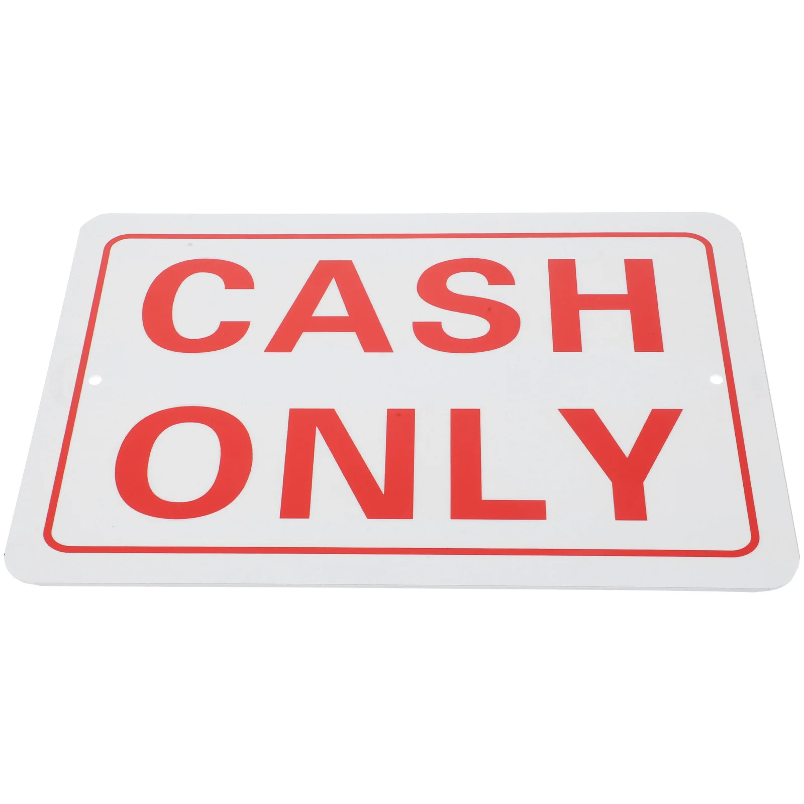 Cash Sign Retail Store No Credit Card Signs Only for Business Metal Supermarket Pvc Office