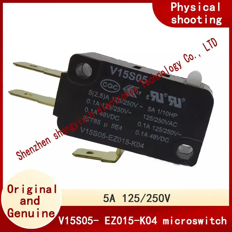 

Оригинальный микропереключатель V15S05 V15S05-EZ015-K04, микроконтактный водонагреватель, переключатель давления ветра 5A 125/250 В