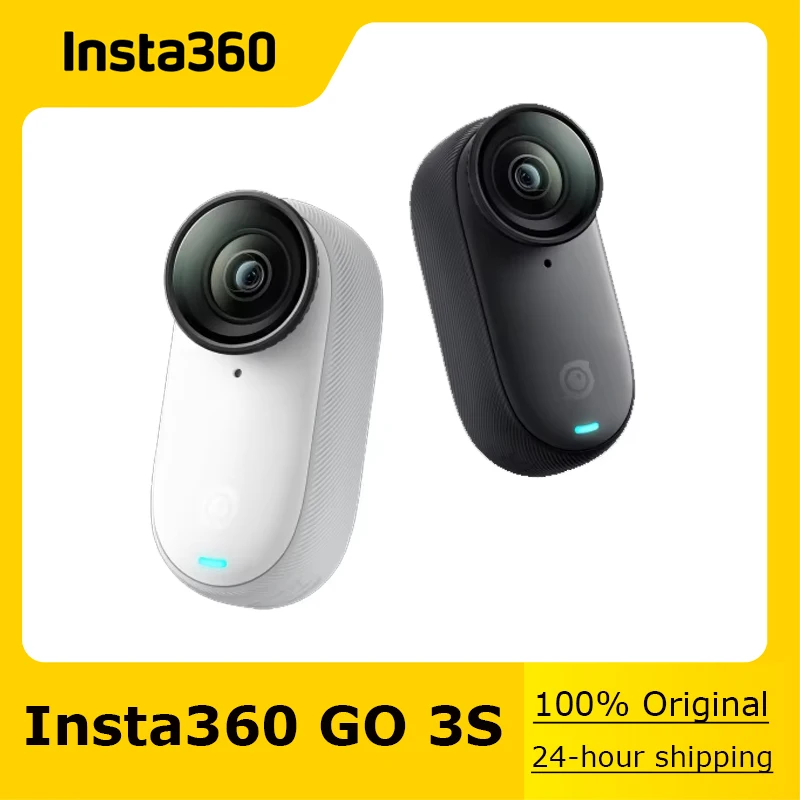 Insta360 GO 3S 4K Tiny Portable Vlogging Camera,Hands-Free POVs,Mount Anywhere,Stabilization,140 Min Battery Life,10m Waterproof