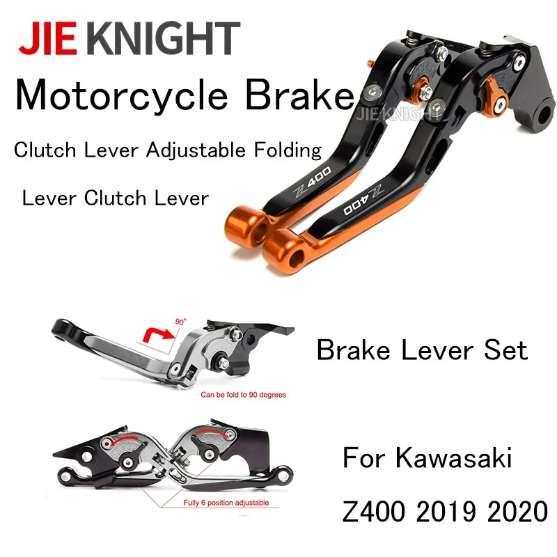

Z400 2020 Motorcycle Brake Clutch Lever Adjustable Folding Lever Clutch Lever Brake Lever Set For Kawasaki Z400 2019 2020