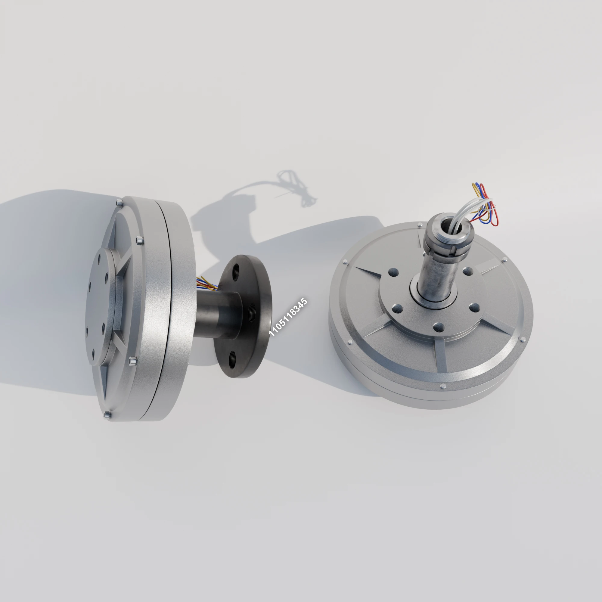 1KW 2KW 200 دورة في الدقيقة منخفضة RPM Coreless مولد ماجليف PMG الدوار الداخلي الخارجي عمودي محوري مولد المغناطيس الدائم المنزل 3 المرحلة #4