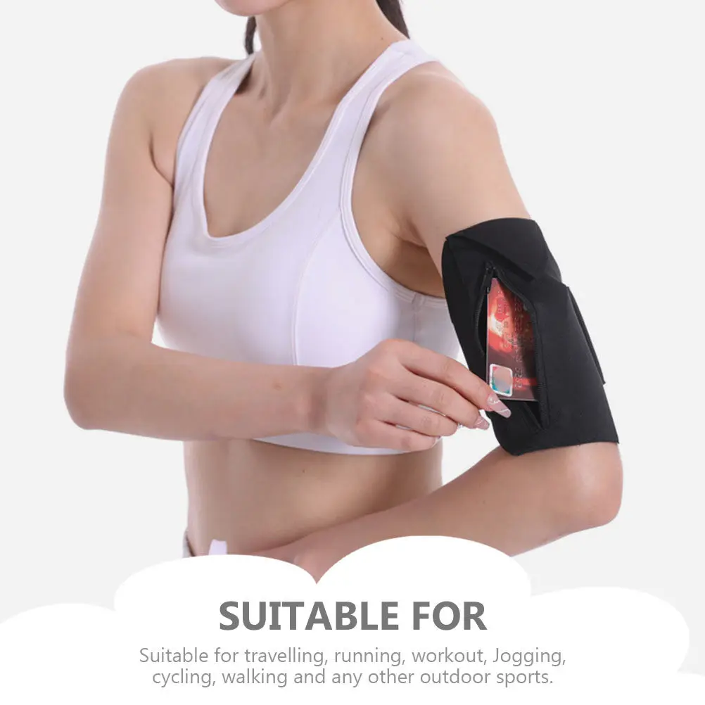 

Running Arm Bag Cell Phone Holder Premium Neoprene Comfortable Breathable Sweat-Resistant Sports Armband Multipurpose Mobile