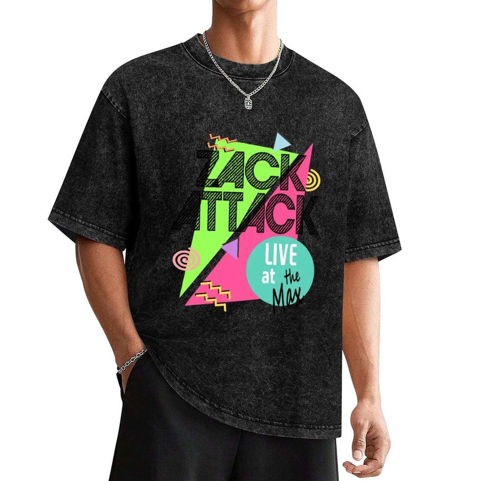

Zack Attack Live at the Max T-Shirt man clothes fashion shirts quick drying animal prinfor boys mens graphic t-shirts hip hop