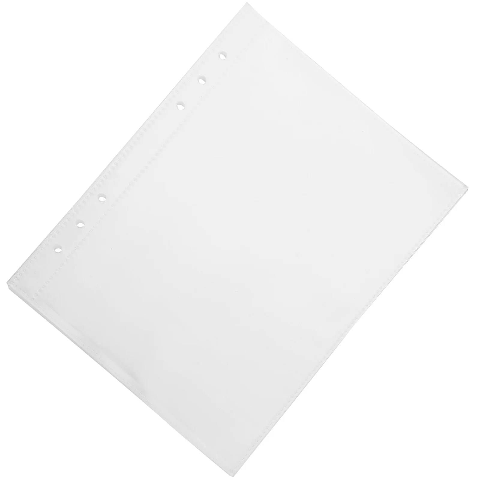 

20pcs Transparent Photo Album Pages A5 Reusable Binder Insert Work Sheet Protectors Sleeves File Protectors Office Student