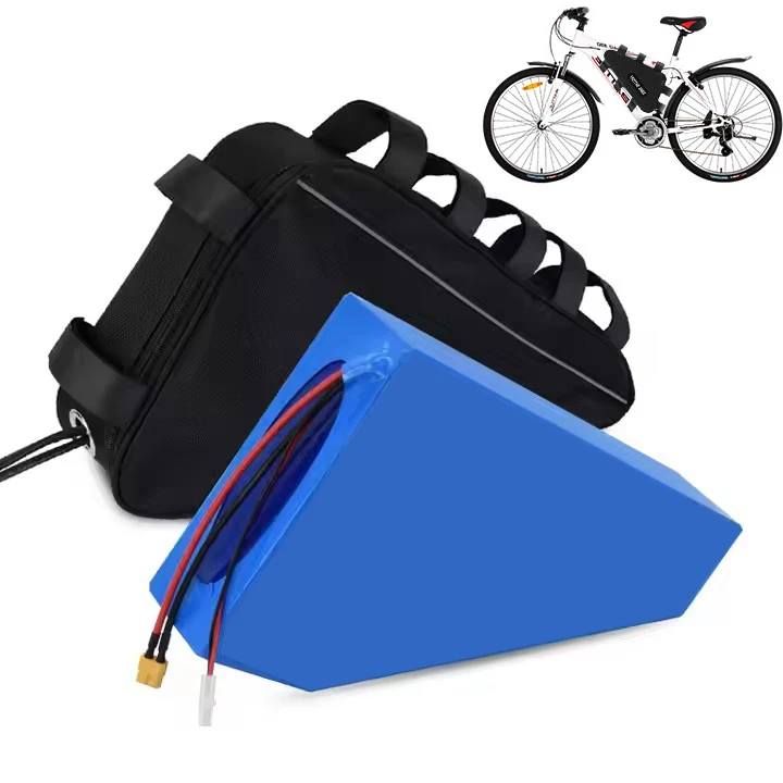 

STLFHigh Capacity Waterproof Ebike Battery Pack 36V/48V/52V60V/72V 10~40Ah Lithium Ion Triangle Battery for Electric Bicycles