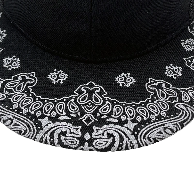 New Brand Paisley Snapback Cap Cotton high quality Summer Baseball Cap For Men Women Dad net Mesh Hat hip hop Bone