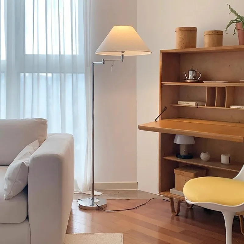 

Korean floor lamp ins blogger with the same modern simple rocker arm adjustable fishing light
