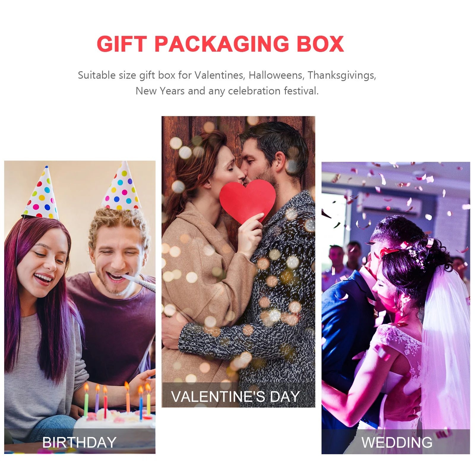 

2Pcs Chocolate Packing Box Nine Compartment Candy Box for Birthday Thanksgiving Holiday Gift Wrapping Favor Storage Case