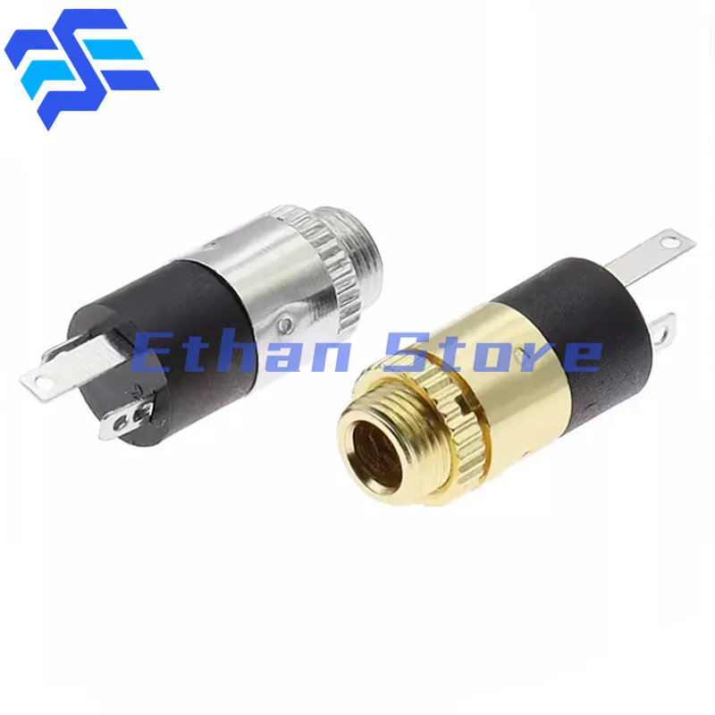 20Pcs 3.5MM PJ-392 Cylindrical Socket Stereo Female Socket Jack With Screw 3.5 Audio Video Headphone Connector PJ 392