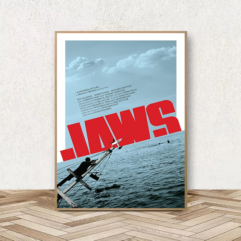 Classic Movie TV Series Edward Scissorhands Jaws Justified Modern Minimalist Home Wall Decor Painting Canvas Poster