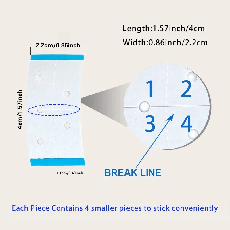 레이스 프론트 양면 방수 가발 테이프, 땀 방지 스트립, 헤어 익스텐션 필름, 생물 테이프, 36 개