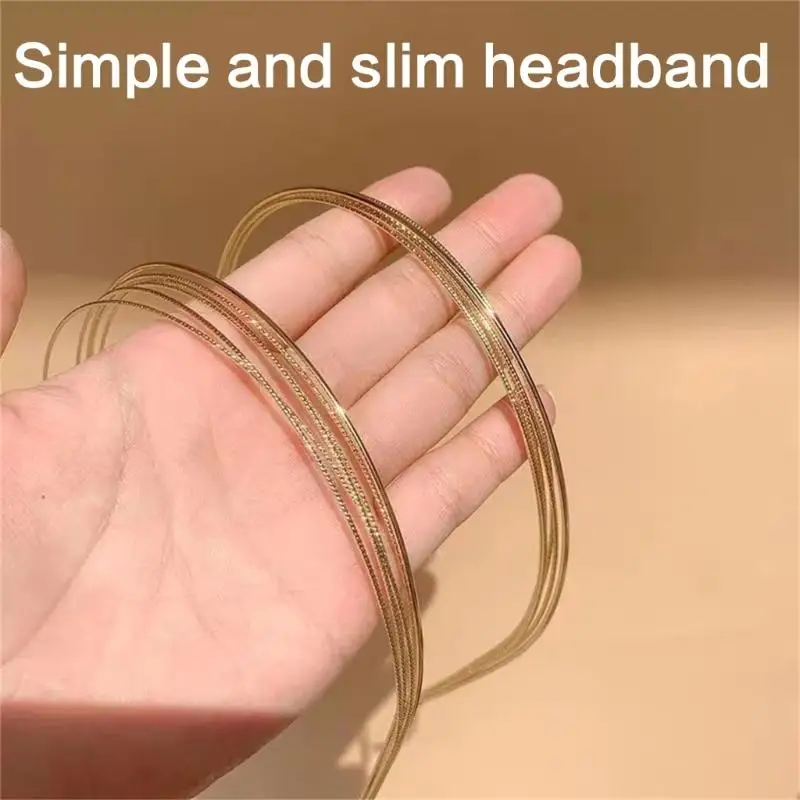 

652F Multilayer Design Hairband Metal Hair Hoop Lightweight Comfortable Headwear Daily Wear Fashion Styling Women