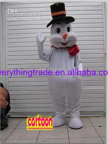 

New Adult Hot Sale Foam Christmas Snowman Cartoon Mascot Costume Plush Christmas Fancy Dress Halloween Mascot Costume