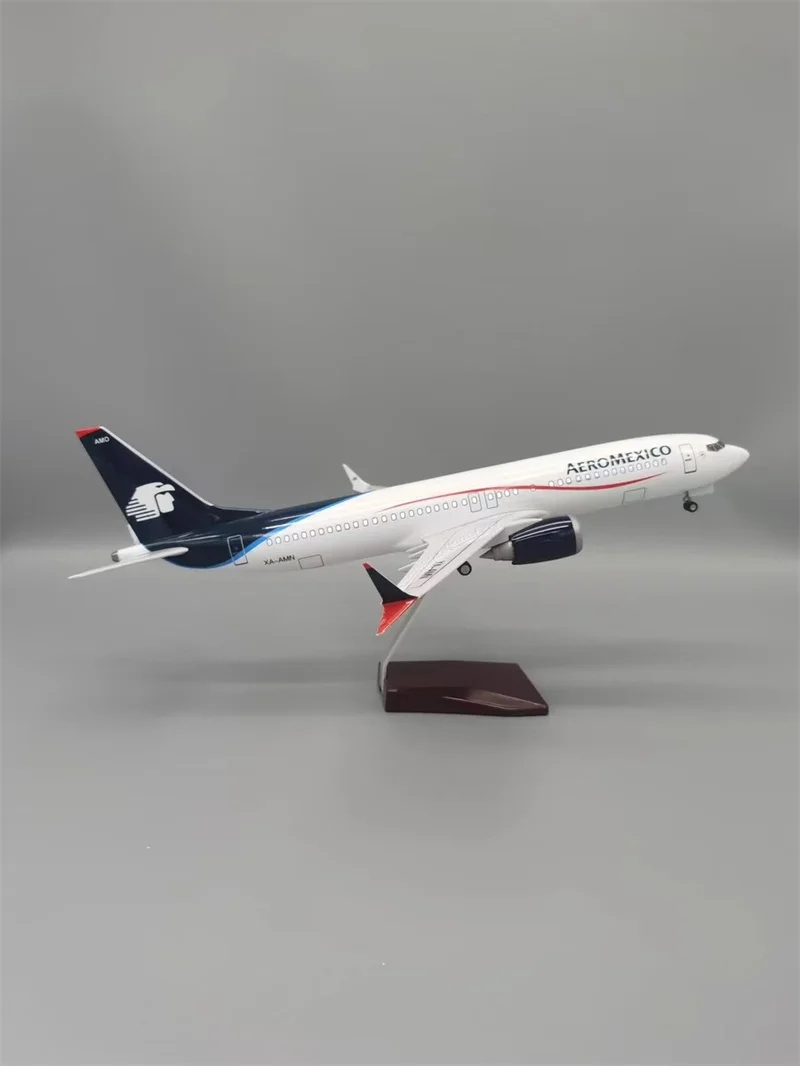 1/142 Scale Airplane Mexican Airlines Boeing 737MAX  AEROMEXICO Aircraft  Diecast Resin Plane Model Toy Collection Display Gifts