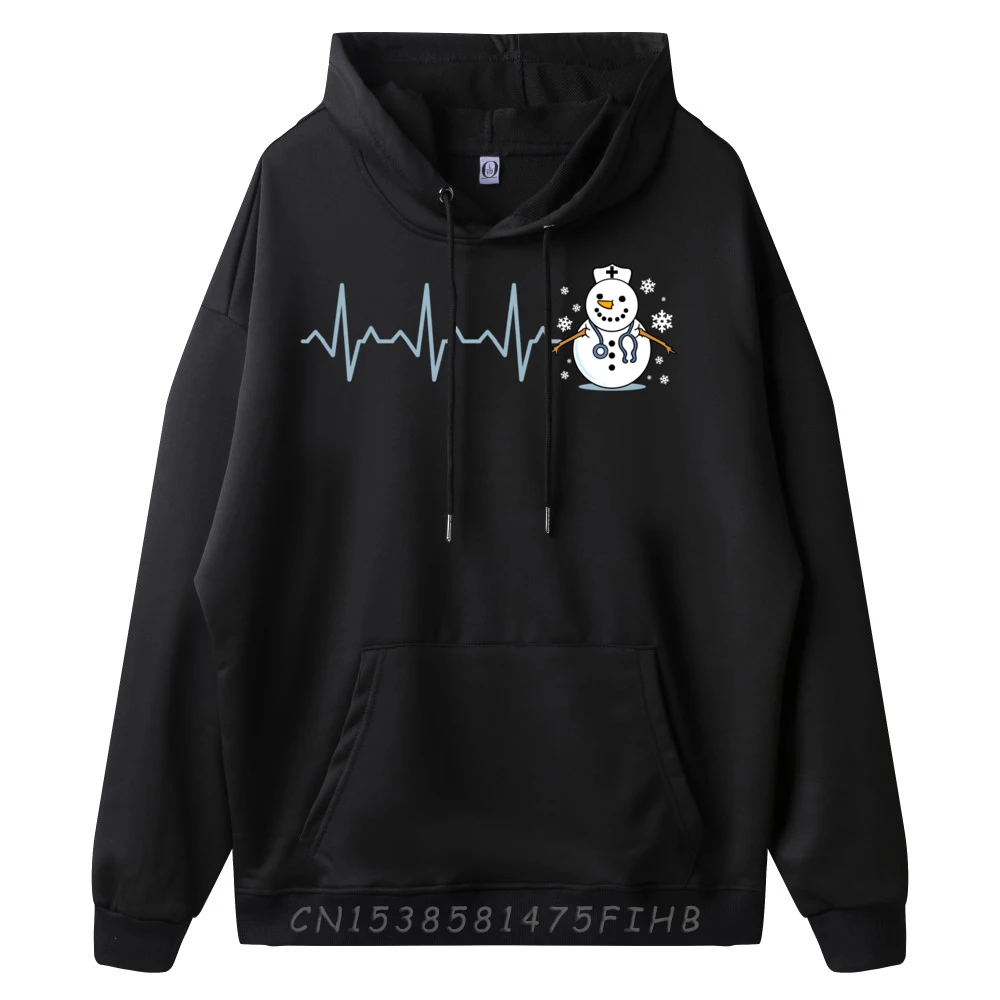 Heartbeats 11 Black Shirt Graphic Tees Man Clothes Crazy New Pullover Hoodies Men Christmas Sweater Long Sleeve