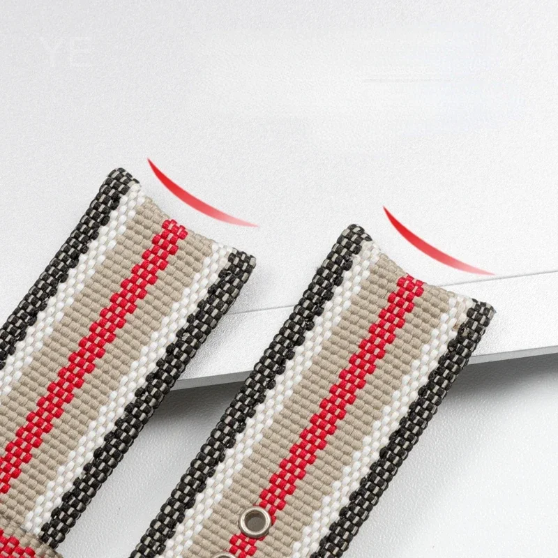 حزام ساعة نايلون لبربري أوميجا ، سوار ساعة قماشي ، مقاومة جيدة للاهتراء ، Bu7600 ، من إكسسوارات ، من من الخارج ،