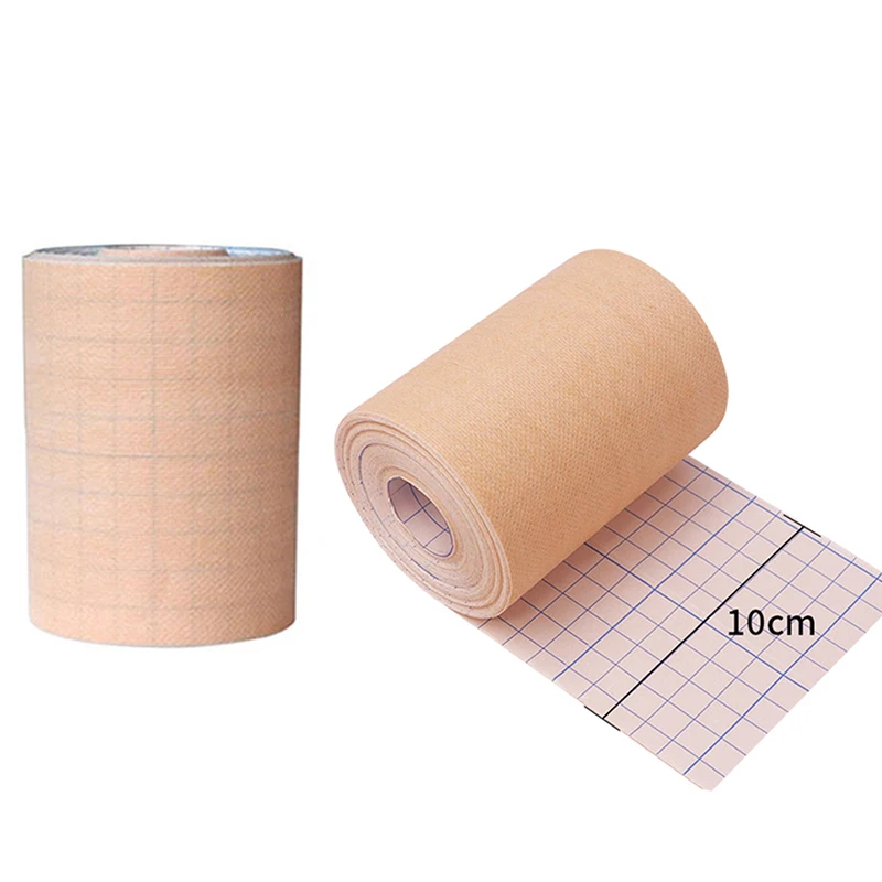 1Roll Breathable Non-woven Bandage Self Adhesive Medical Gauze Plaster Catheter Wound Dressing Fixation Tape 5/10/15/20/25cmx10m