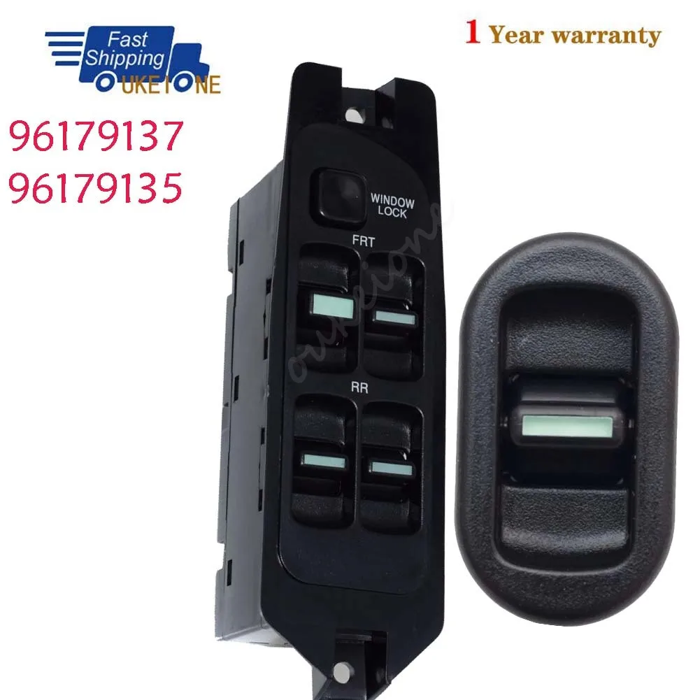 96179137 96179135 For Daewoo Nexia N100 N150 Saloon 1997-2008 Electric Power Window Switch Lifter Control Regulator Button Parts