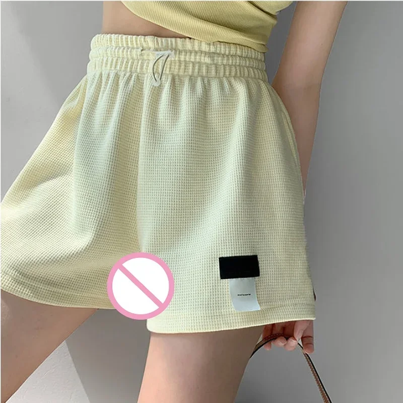 Summer Woman Open Crotch Pants Sexy Open-Seats Shorts Hot Dress Seamless Double Zipper Leggings Erotic Outdoor Sex Party Clothes