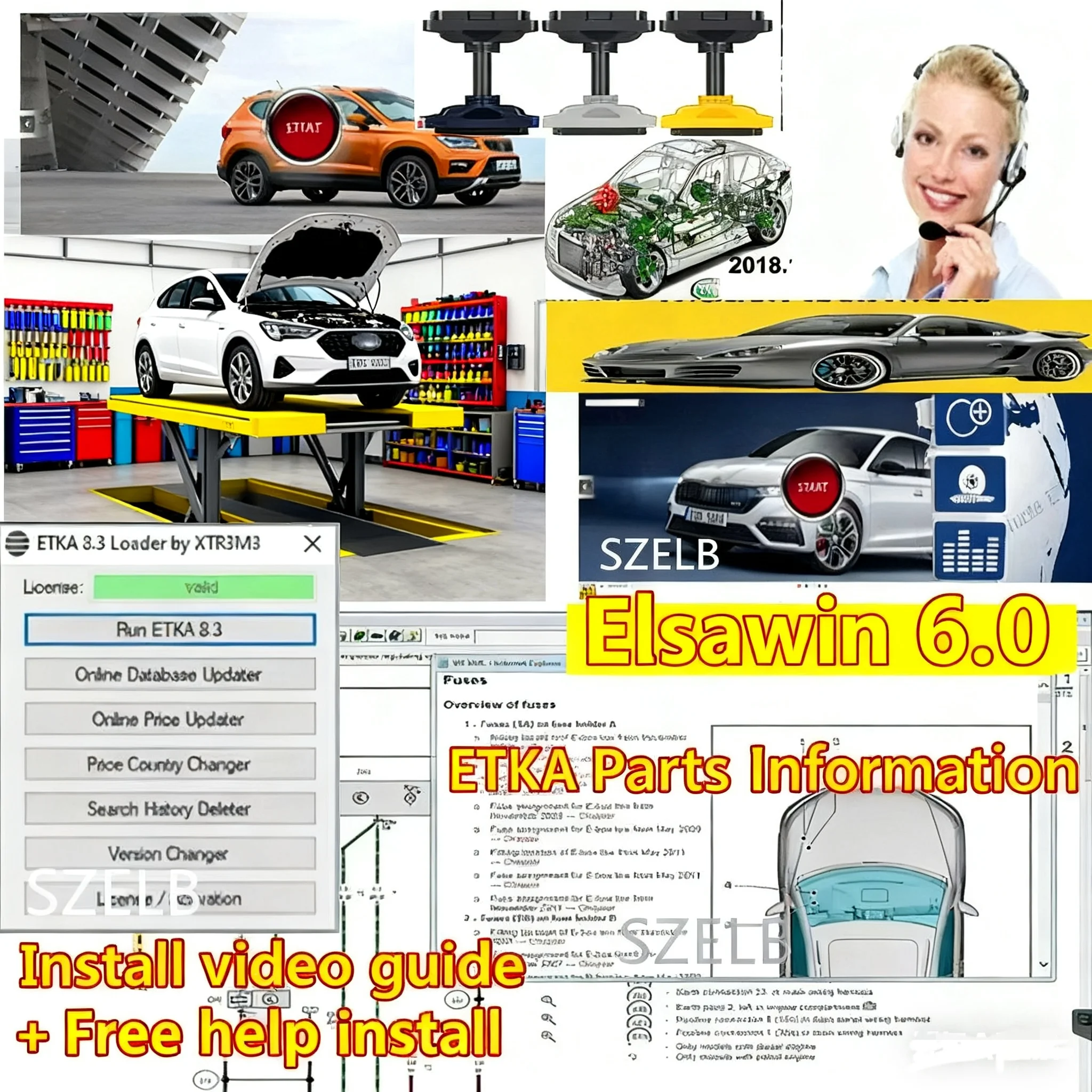 

2025 elsawin 6.0 with etka 8.3 software Newest Repair Software Group Vehicles Electronic Parts Catalogue for A-udi for V-W A