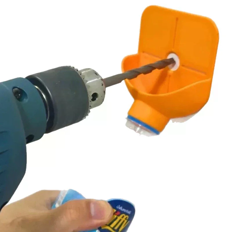 High Efficiency Wall Drilling Dust Collector Box Non-Slip Easy Installation Drill Dust Collector Large Capacity Universal