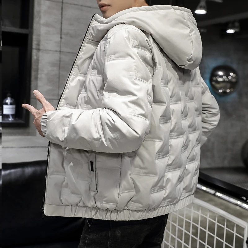

Solid Color Oversize 5XL Roupas Masculinas Comfortable Windproof Thickened Warm Cotton Parkas High Quality Men Clothing Outwear