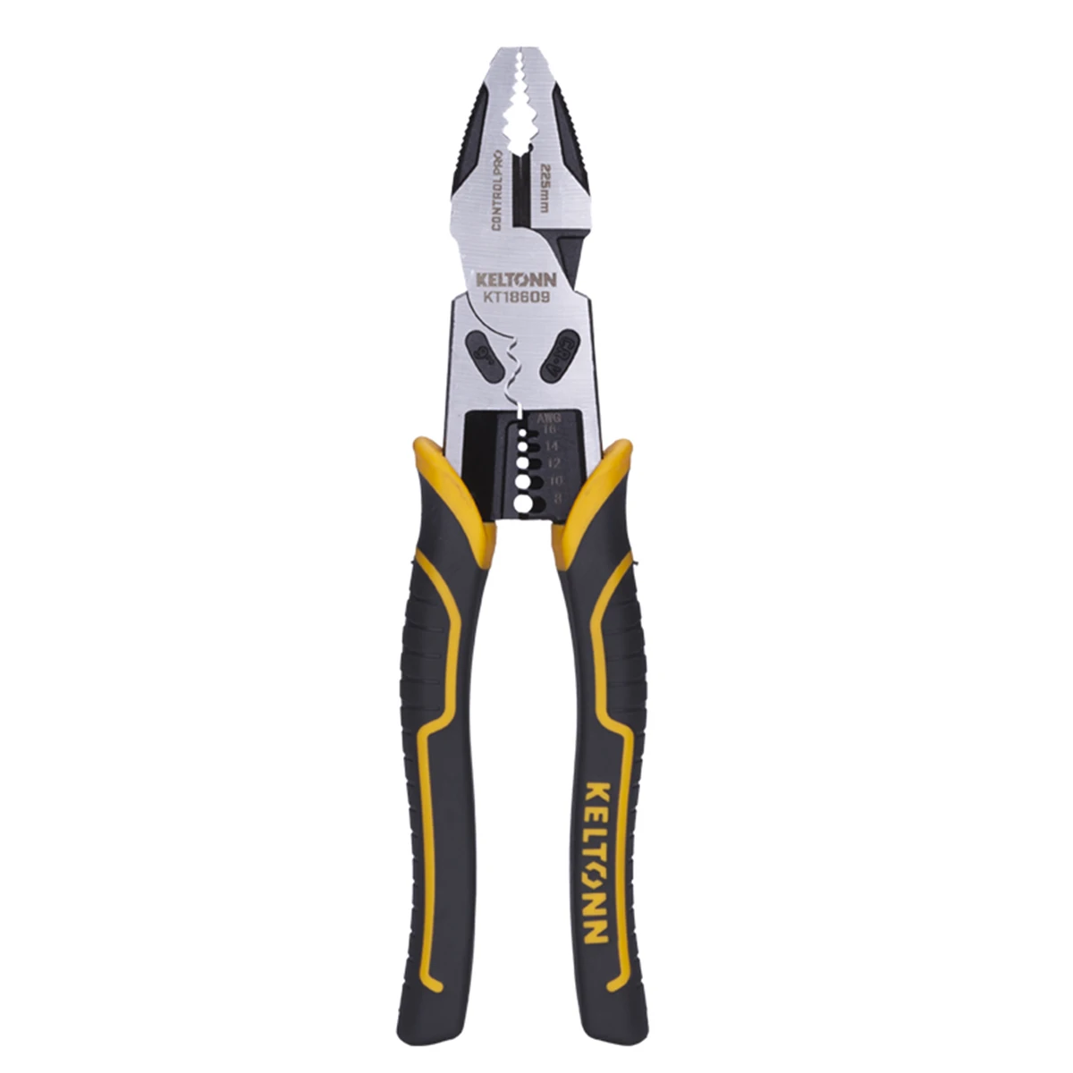 Multifunctional Wire Stripper Crimper Cable Cutter Pliers, 9-inch multi-function wire cutting, crimping, stripping and clamping