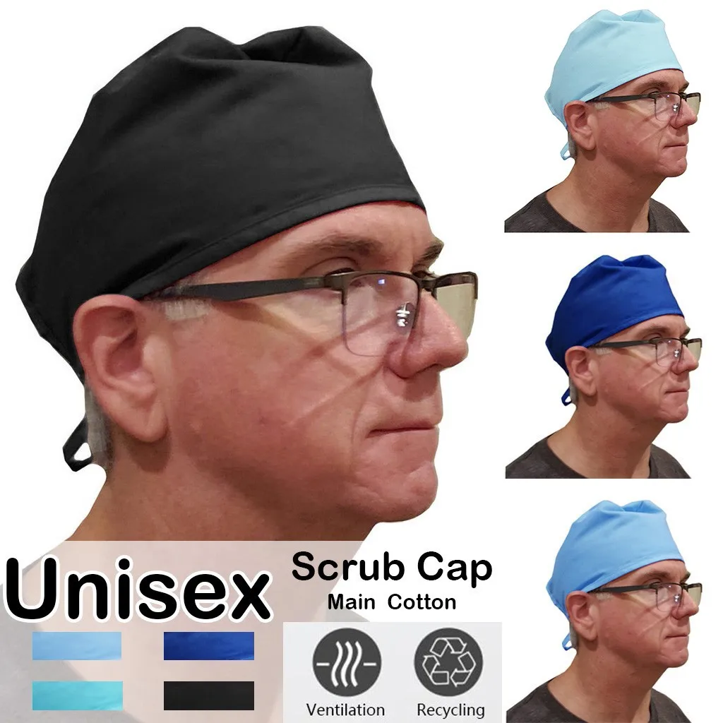 

Women Scrub Cap Black Bandage Washable Reuse Unisex Mens Hat Baseball Hat Small Heads Twill Low Profile Adjustable Baseball Cap