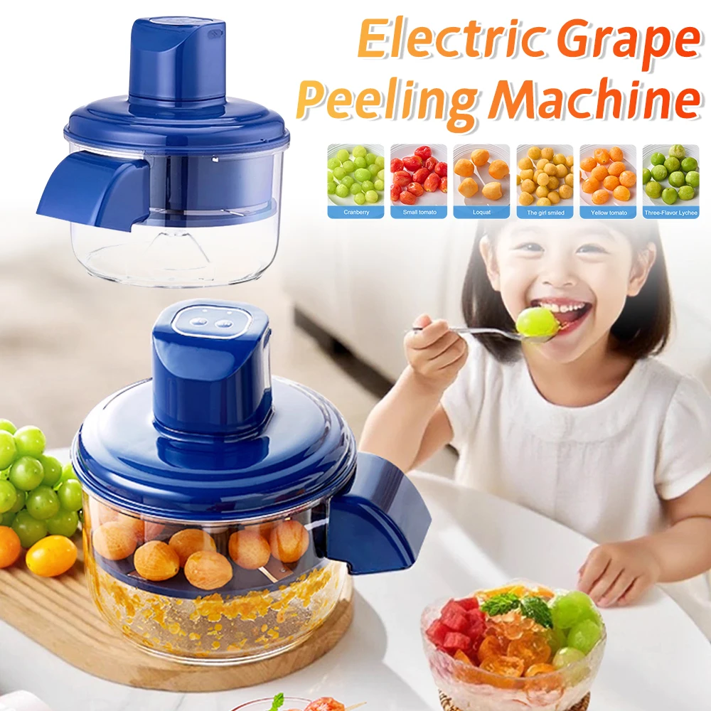 

Automatic Electric Grape Peeler Rechargeable Fruit Peeling Machine Electric Hands-Free Skin Remover Home Kitchen Supplies 2025