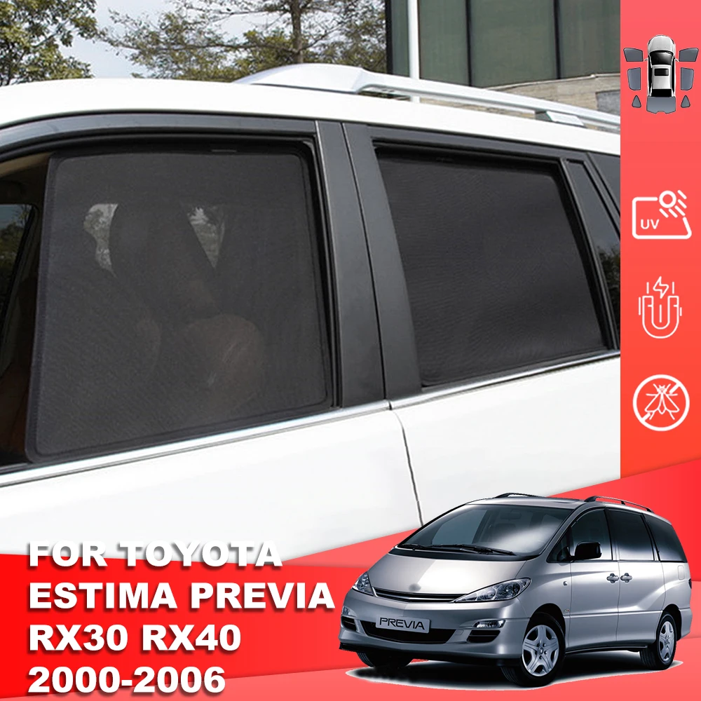 

For Toyota PREVIA Tarago XR30 2000-2005 Car Sunshade Shield Rear Side Baby Window Sun Shade Visor Front Windshield Curtain