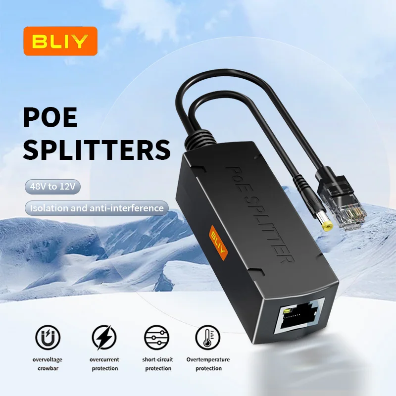 

National standard POE splitter one-to-two 48V to 12V outdoor